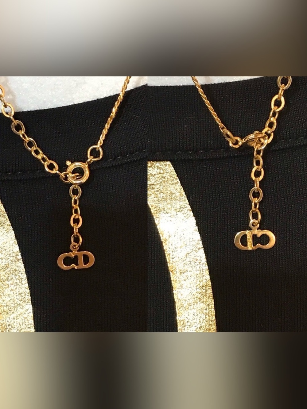 Christian Dior Signature Logo Necklace- 15β-17β π₯π€© - Picture 15 of 17